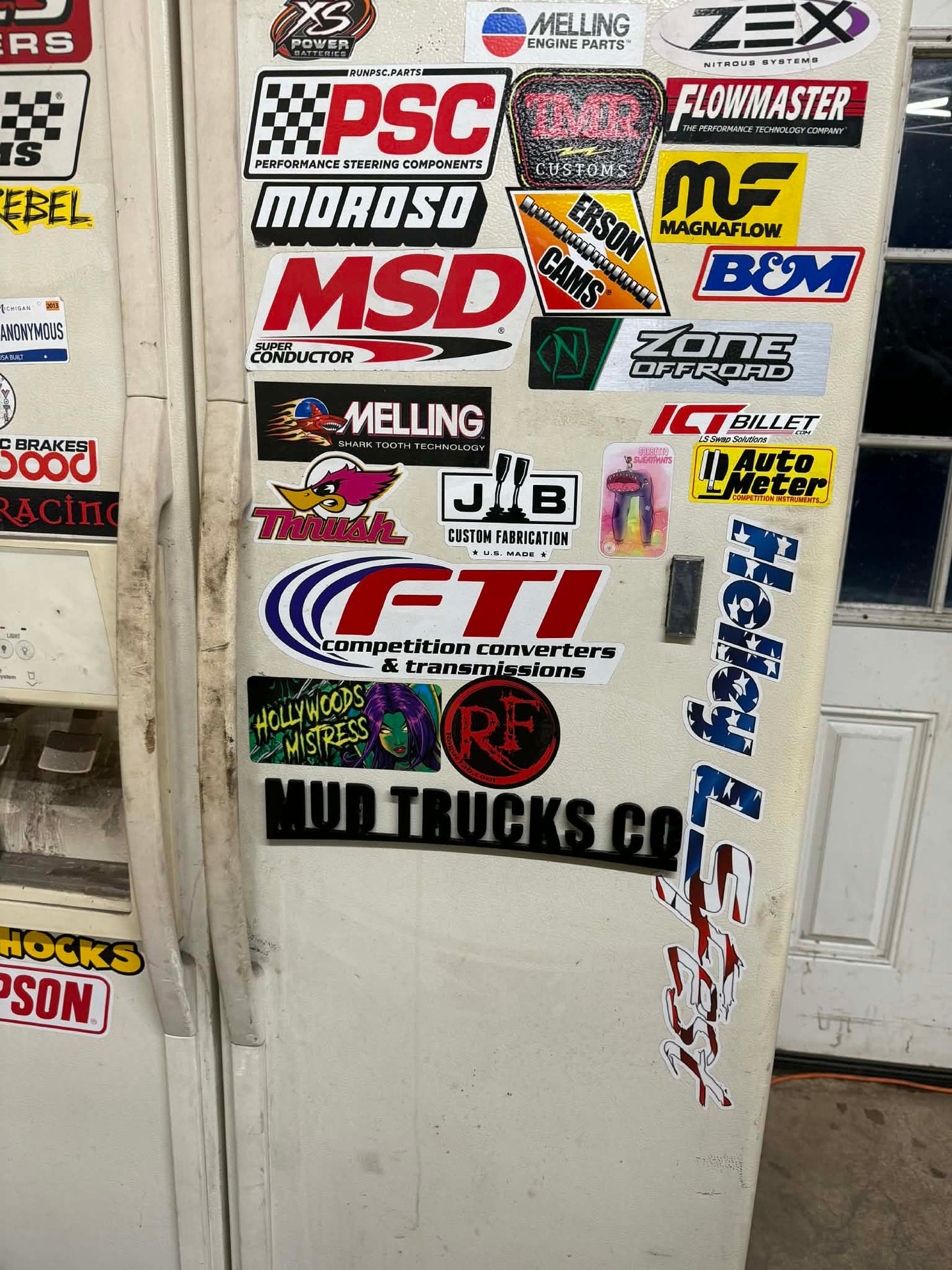 Metal cut out sign with magnets