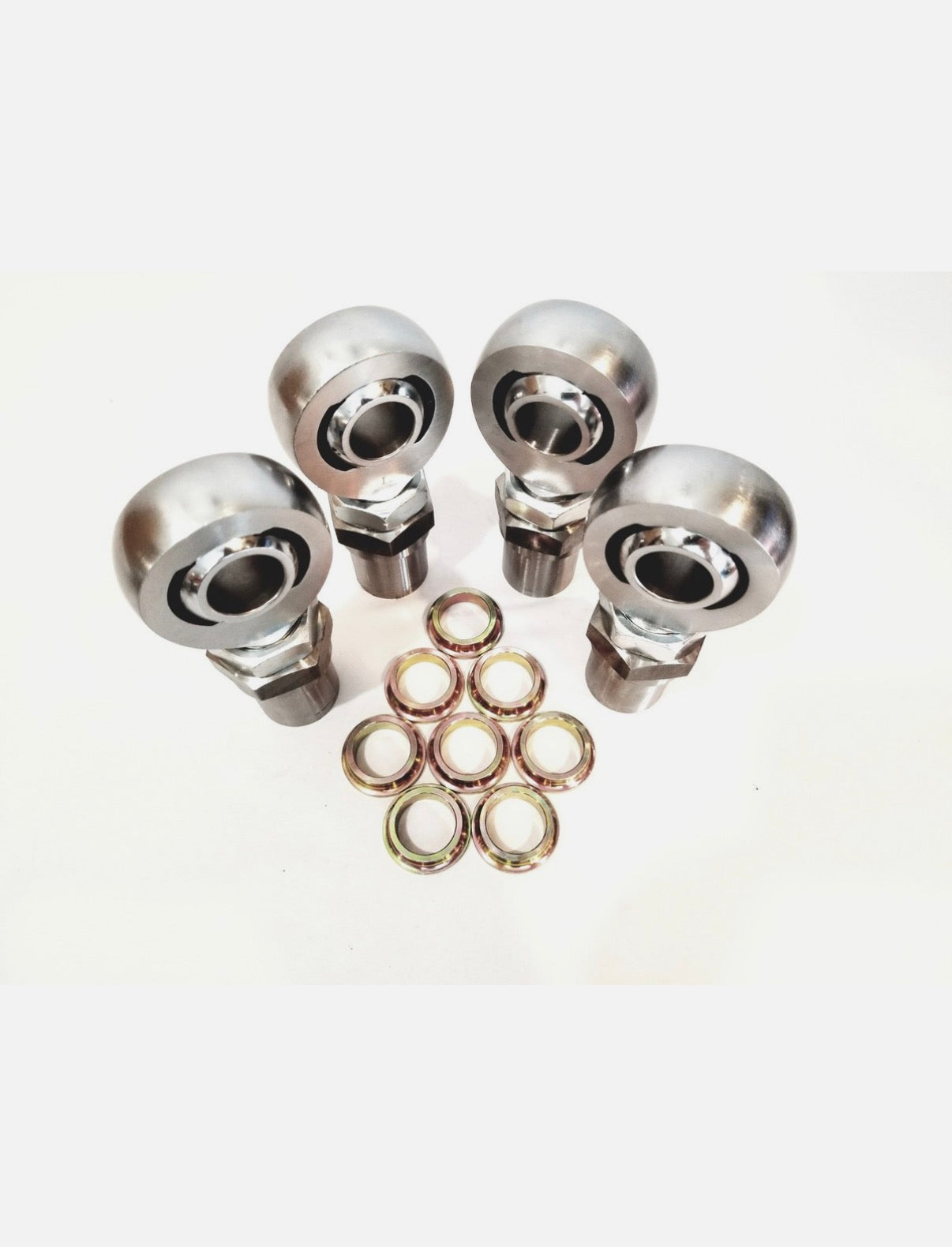 1.25" Heim Joints with Hex Bungs and 1"-.250" Thick Spacers, 1.25"-12 TPI 2 LH 2 RH