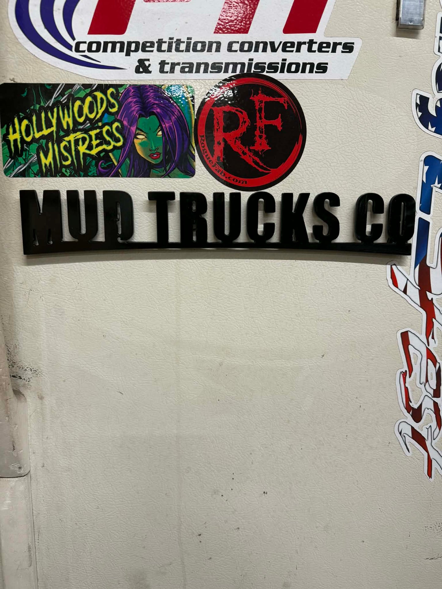 Metal cut out sign with magnets