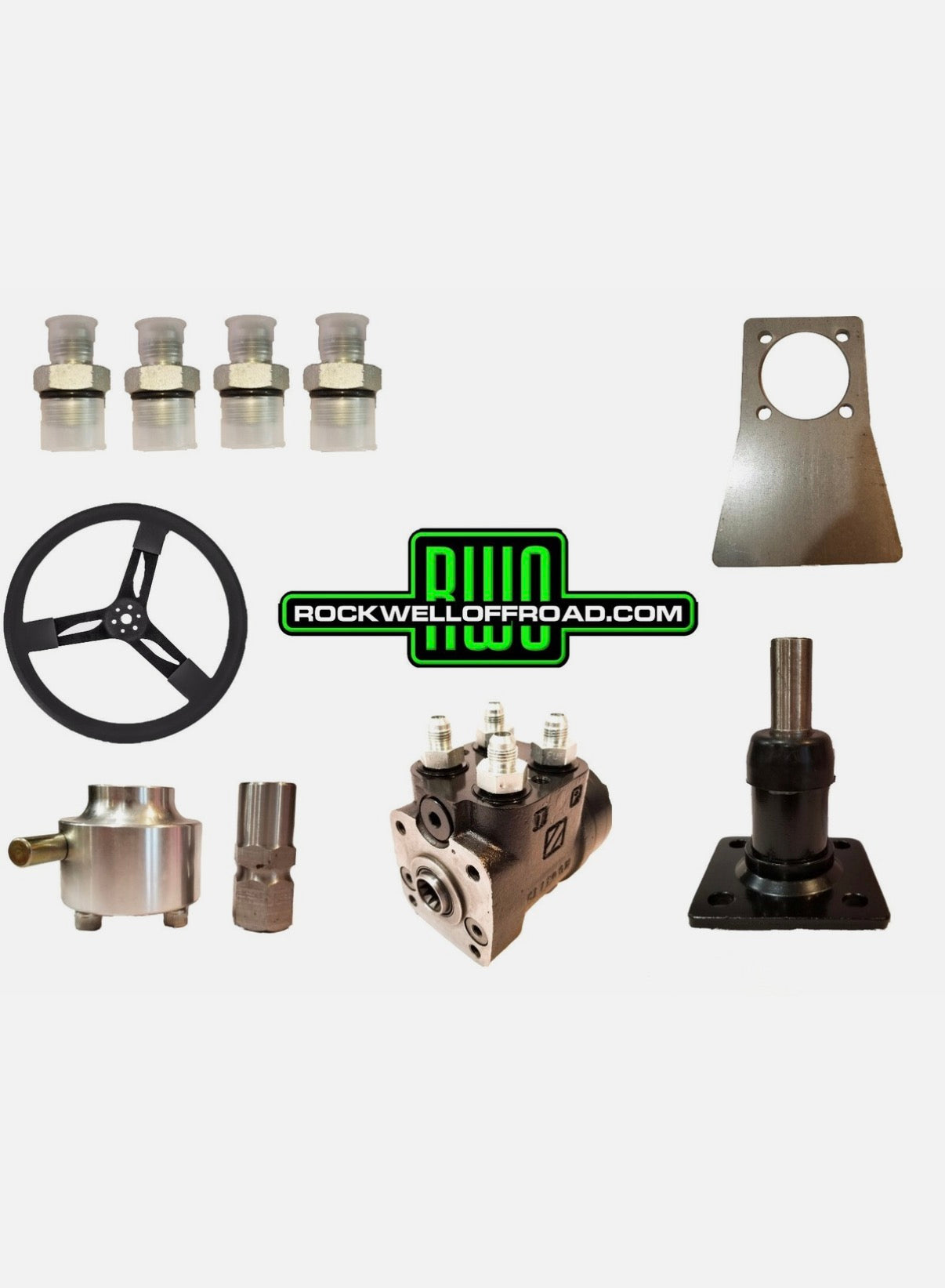 Hydraulic steering kit with 3” column.