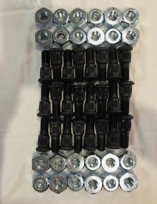 Rockwell M35A2 2.5 Ton 24 RH Lug Nut & Stud Kit