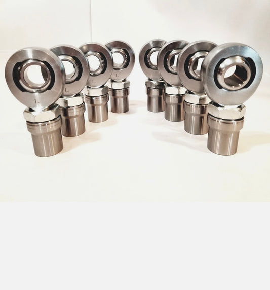 1.25" Heim Joint Set — 4 LH & 4 RH, 1" Bore