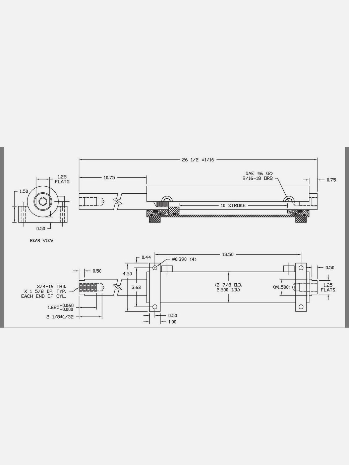 Dual Ended Ram Steer Kit 9.76CI-160ML Orbital