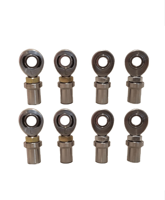 1/2" x 1/2" Heim Joints - 4 LH & 4 RH